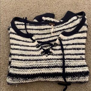 Free people lace up sweater